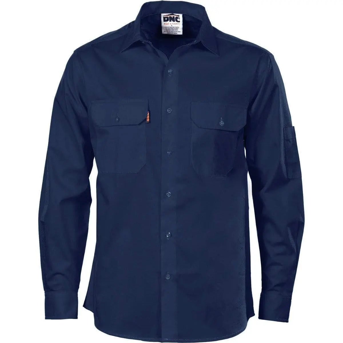 Dnc Workwear Cool-breeze Cotton Long Sleeve Work Shirt - 3208 Metro Workwear.